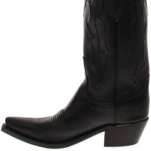 Lucchese Classics Women's Grace-BLK Ranch Hand Riding Boot - Picture 4 of 11